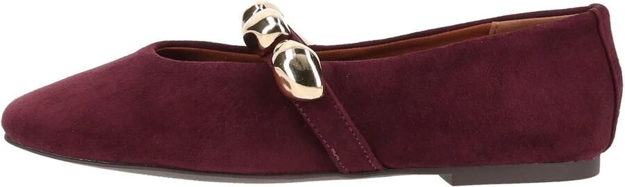 STEVE MADDEN Ballerina met riempjes donkerrood - Foto 7