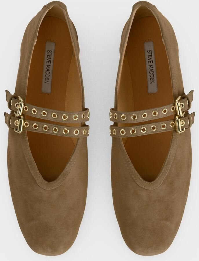 STEVE MADDEN Ballerina met riempjes 'Lydia' ombergrijs - Foto 3