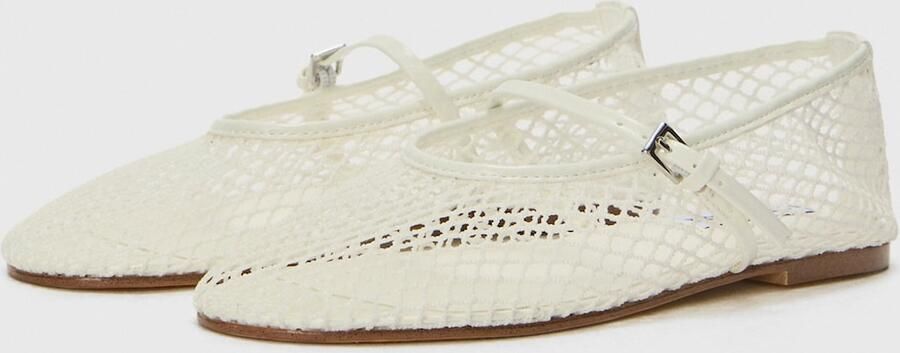 STEVE MADDEN Ballerina met riempjes 'Mags' wit - Foto 4