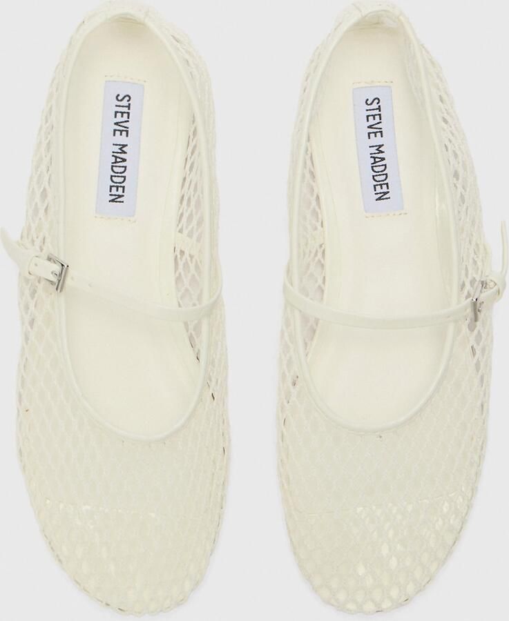 STEVE MADDEN Ballerina met riempjes 'Mags' wit - Foto 3