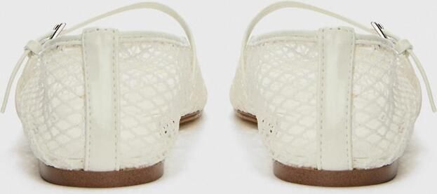 STEVE MADDEN Ballerina met riempjes 'Mags' wit - Foto 6
