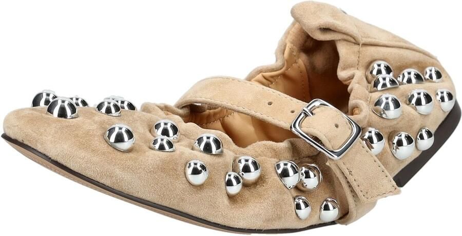 STEVE MADDEN Ballerina met riempjes mokka