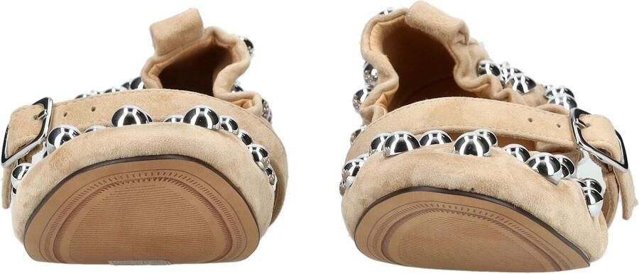 STEVE MADDEN Ballerina met riempjes mokka - Foto 3