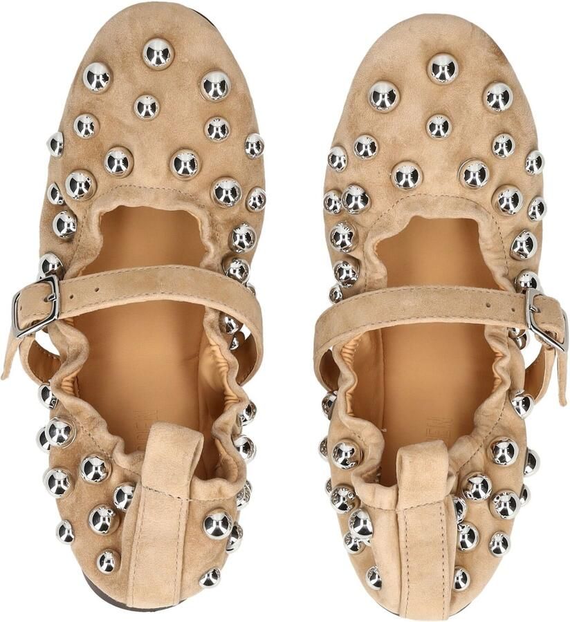 STEVE MADDEN Ballerina met riempjes mokka - Foto 2