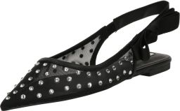 STEVE MADDEN Ballerina met riempjes 'Olyvia-R' zwart zilver