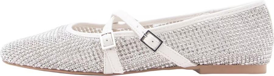 STEVE MADDEN Ballerina met riempjes 'Watchlist' crème transparant