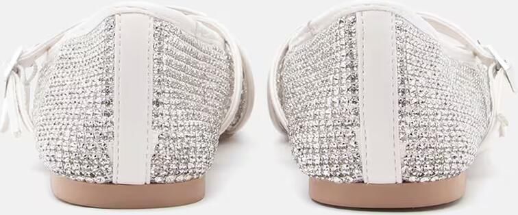 STEVE MADDEN Ballerina met riempjes 'Watchlist' crème transparant - Foto 4