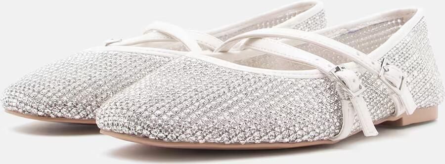 STEVE MADDEN Ballerina met riempjes 'Watchlist' crème transparant - Foto 3