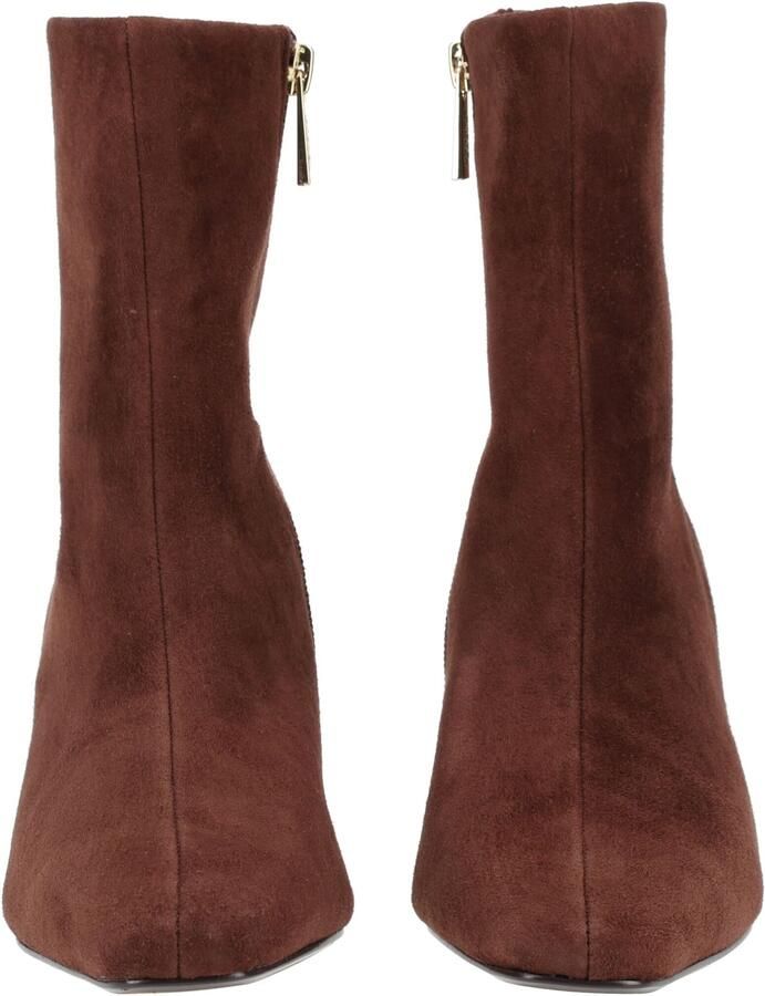 Steve Madden suède laarzen met hak en panterprint bordeaux - Foto 7