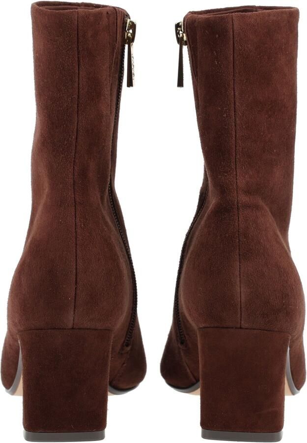 Steve Madden suède laarzen met hak en panterprint bordeaux - Foto 8