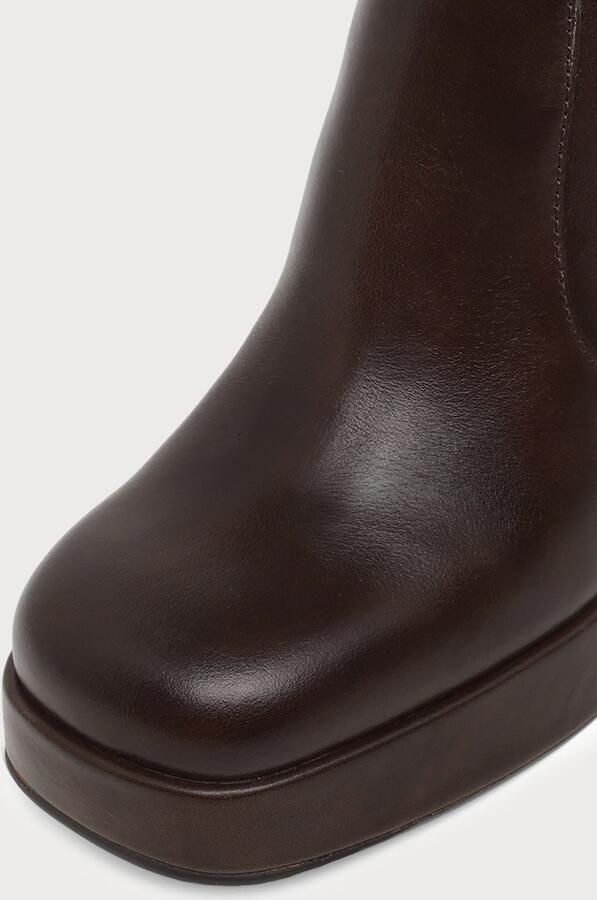 Steve Madden Echos leren laarzen met blokhak bruin - Foto 7