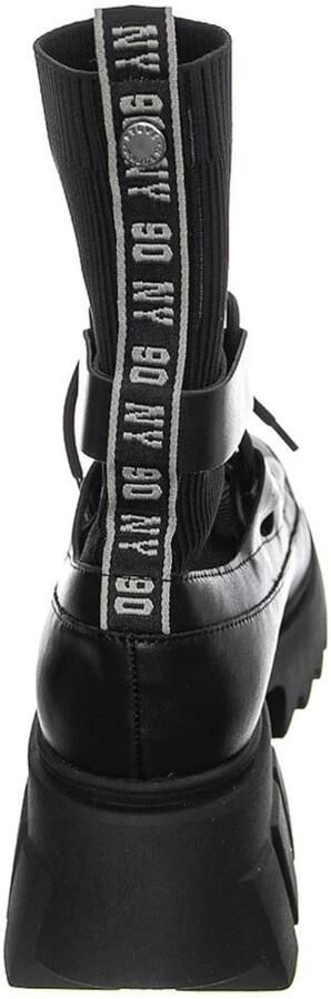 STEVE MADDEN Laarzen 'Womens Hierarchy Black Lace-Up Boots' zwart