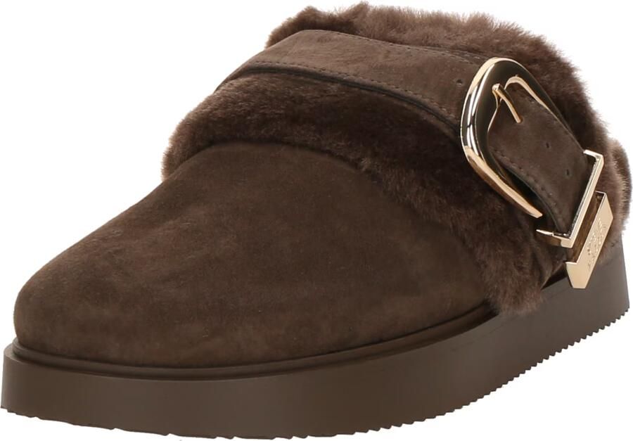 STEVE MADDEN Muiltjes 'Cozy Up' donkerbruin - Foto 3