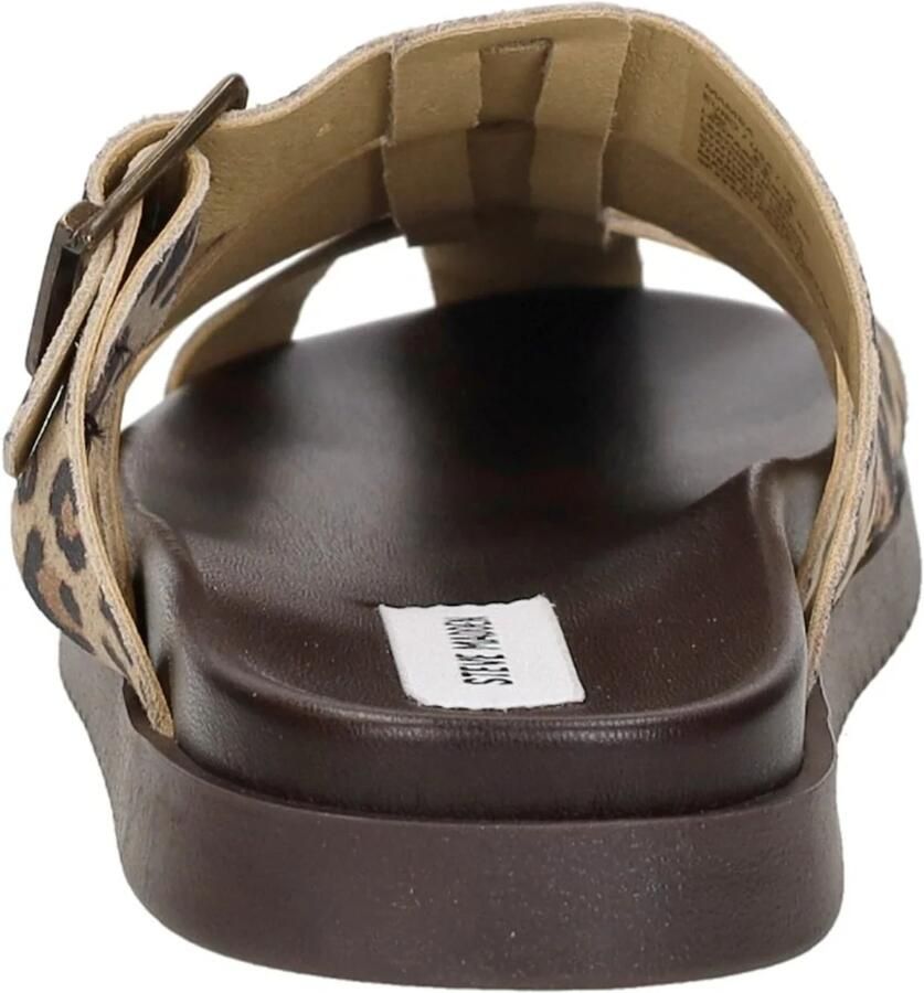 Steve Madden Mamba suède clogs met panterprint beige zwart - Foto 9