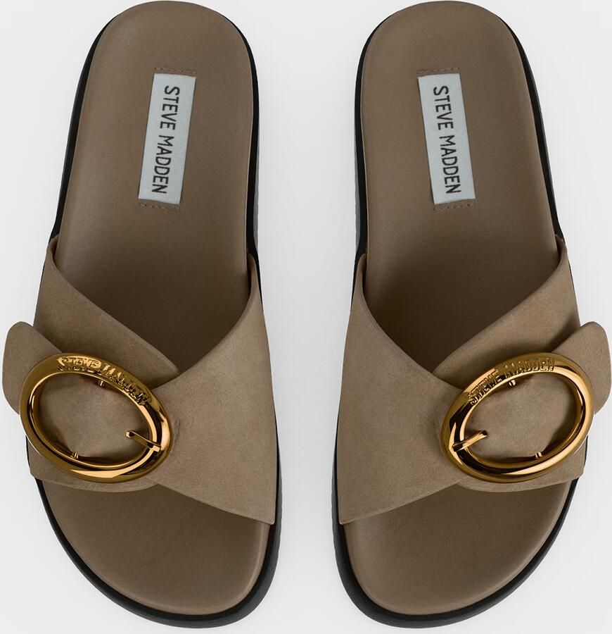 STEVE MADDEN Muiltjes 'Mistify' donkerbeige - Foto 3