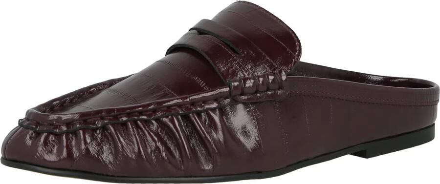 Steve Madden Rafe imitatieleren slippers bordeaux - Foto 4