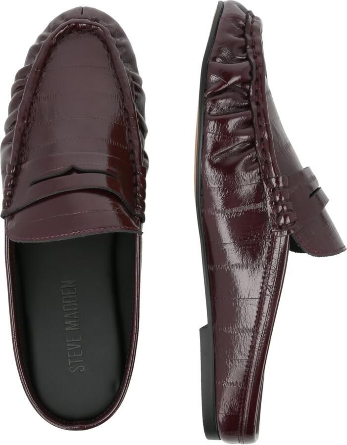 Steve Madden Rafe imitatieleren slippers bordeaux - Foto 5