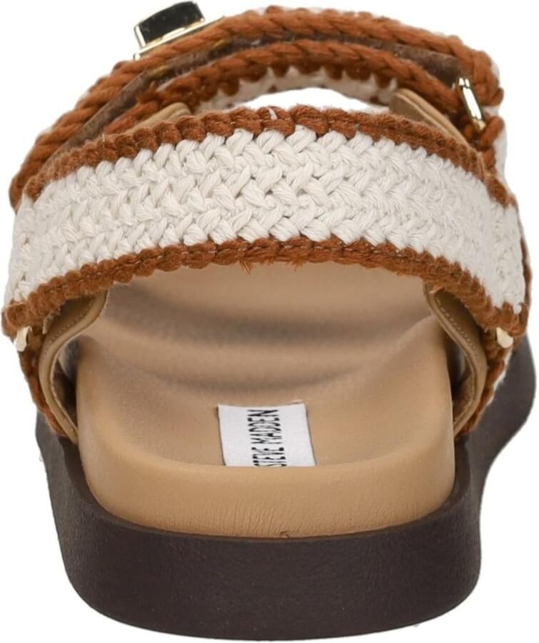 Steve Madden Mona- M leren sandalen ecru bruin - Foto 7