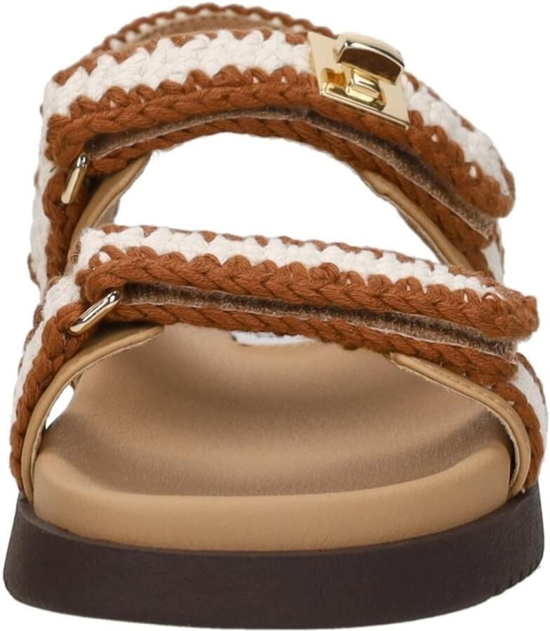 Steve Madden Mona- M leren sandalen ecru bruin - Foto 6