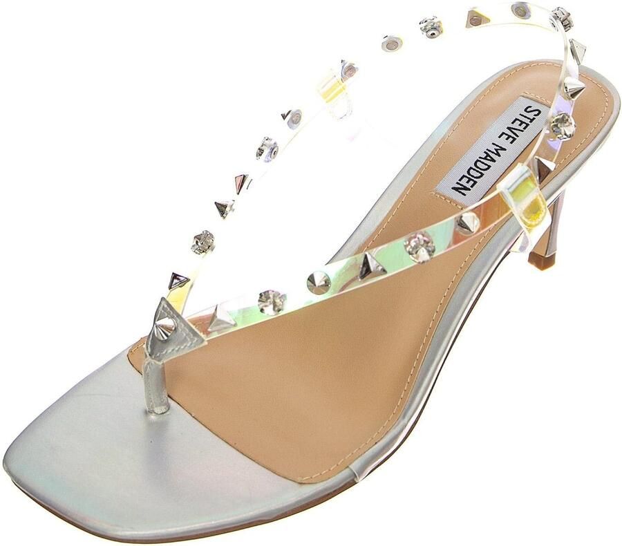 STEVE MADDEN Sandaal 'Womens Zazzy-S Sil Iridescent Sandals' zilver