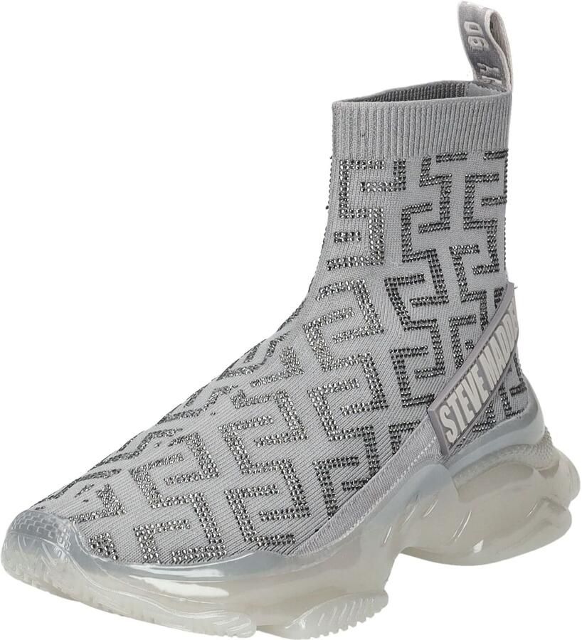 STEVE MADDEN Sneakers hoog grijs zilver