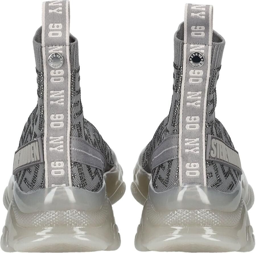 STEVE MADDEN Sneakers hoog grijs zilver - Foto 3