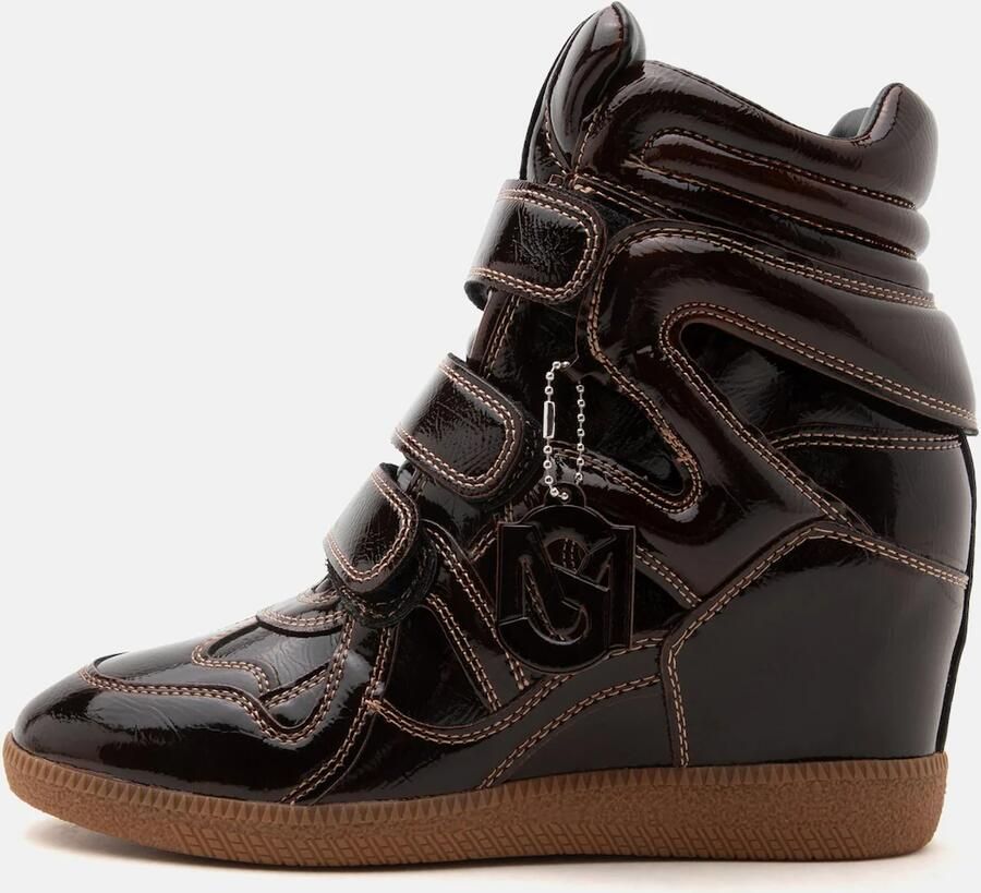STEVE MADDEN Sneakers hoog 'Mavis' donkerbruin - Foto 5