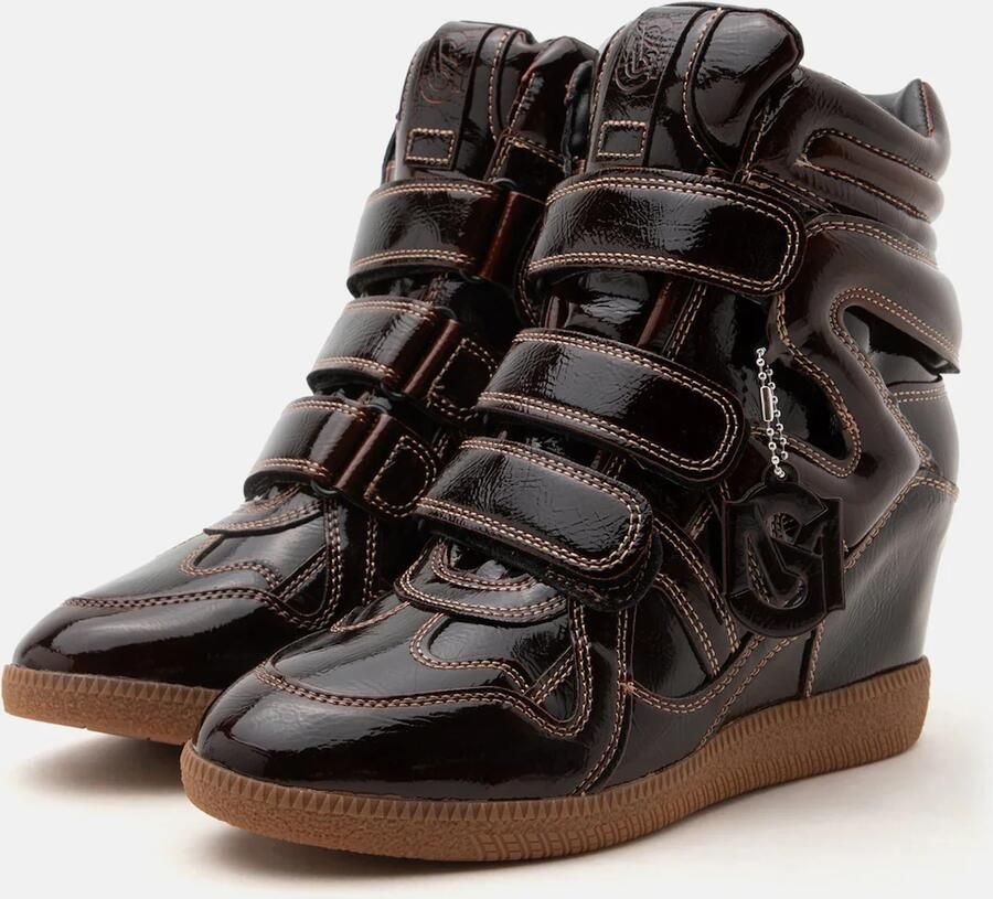 STEVE MADDEN Sneakers hoog 'Mavis' donkerbruin - Foto 6