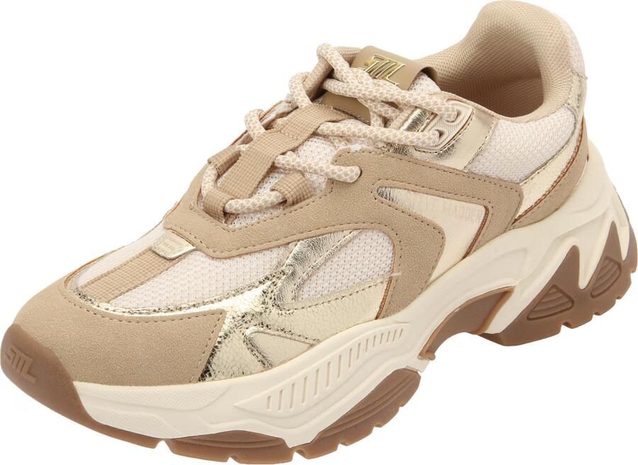 Steve Madden Ample chunky leren sneakers licht brons - Foto 4