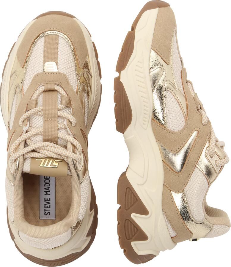 Steve Madden Ample chunky leren sneakers licht brons - Foto 5