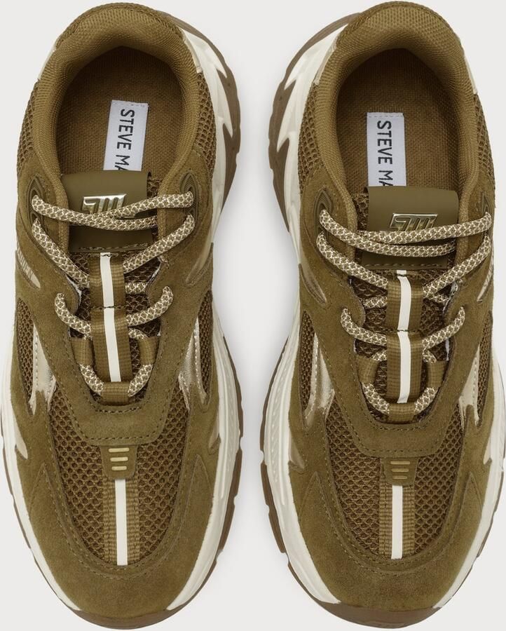 STEVE MADDEN Sneakers laag 'Ample' olijfgroen zilver - Foto 6