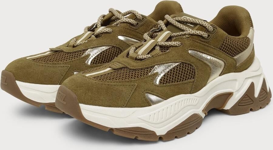 STEVE MADDEN Sneakers laag 'Ample' olijfgroen zilver - Foto 9