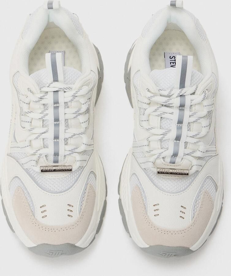 STEVE MADDEN Sneakers laag 'Animates-E' ecru grijs wit - Foto 3