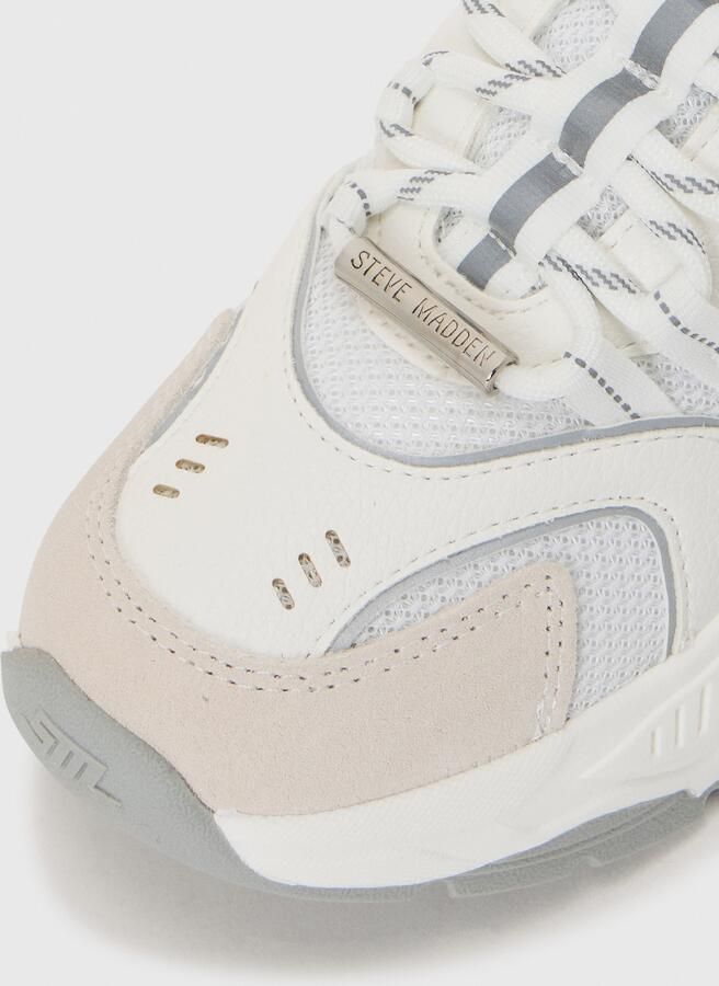 STEVE MADDEN Sneakers laag 'Animates-E' ecru grijs wit - Foto 6