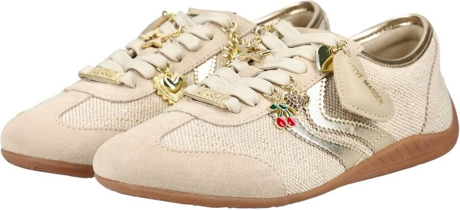STEVE MADDEN Sneakers laag beige beige gemêleerd goud - Foto 5