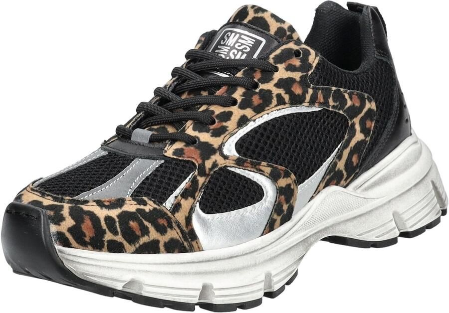 Steve Madden Playa chunky leren sneakers zwart beige