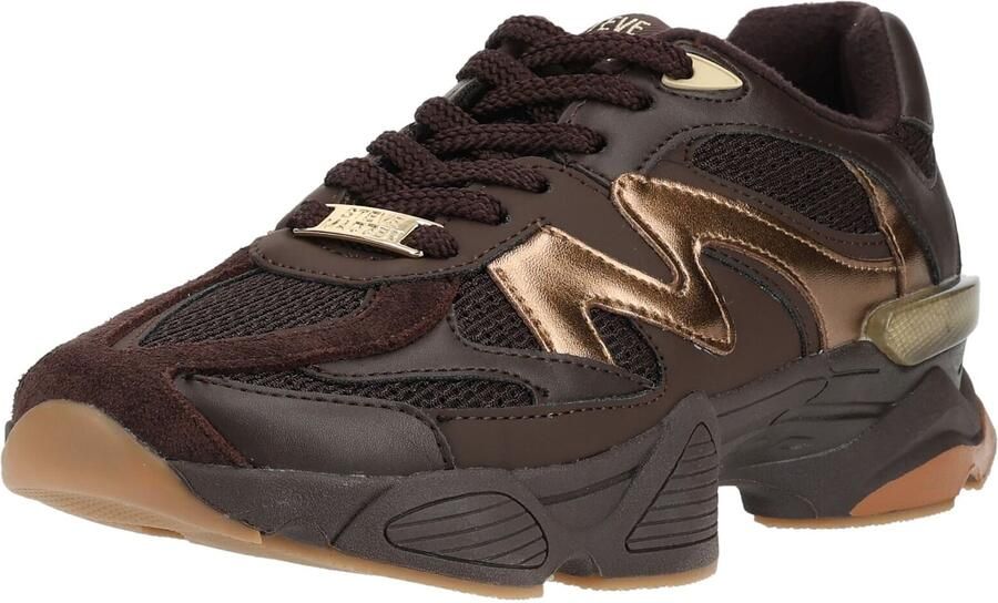 Steve Madden Speeder chunky imitatieleren sneakers bruin - Foto 9