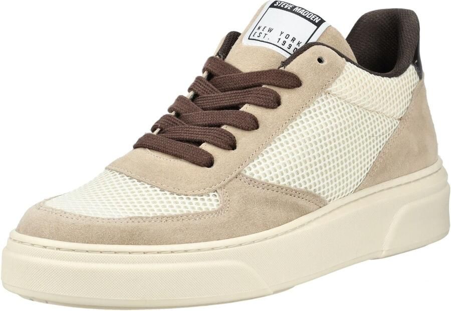 STEVE MADDEN Sneakers laag crème donkerbeige mokka