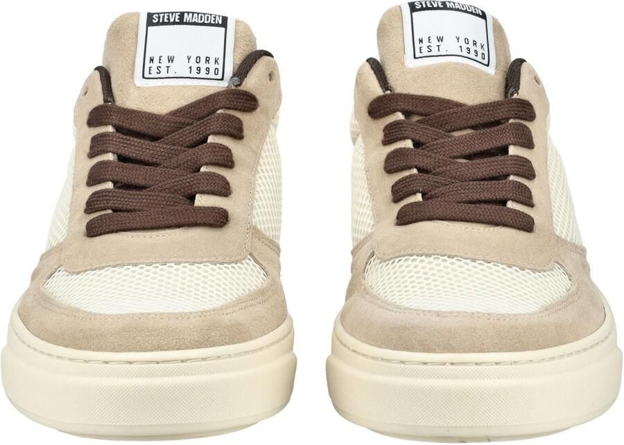 STEVE MADDEN Sneakers laag crème donkerbeige mokka - Foto 4