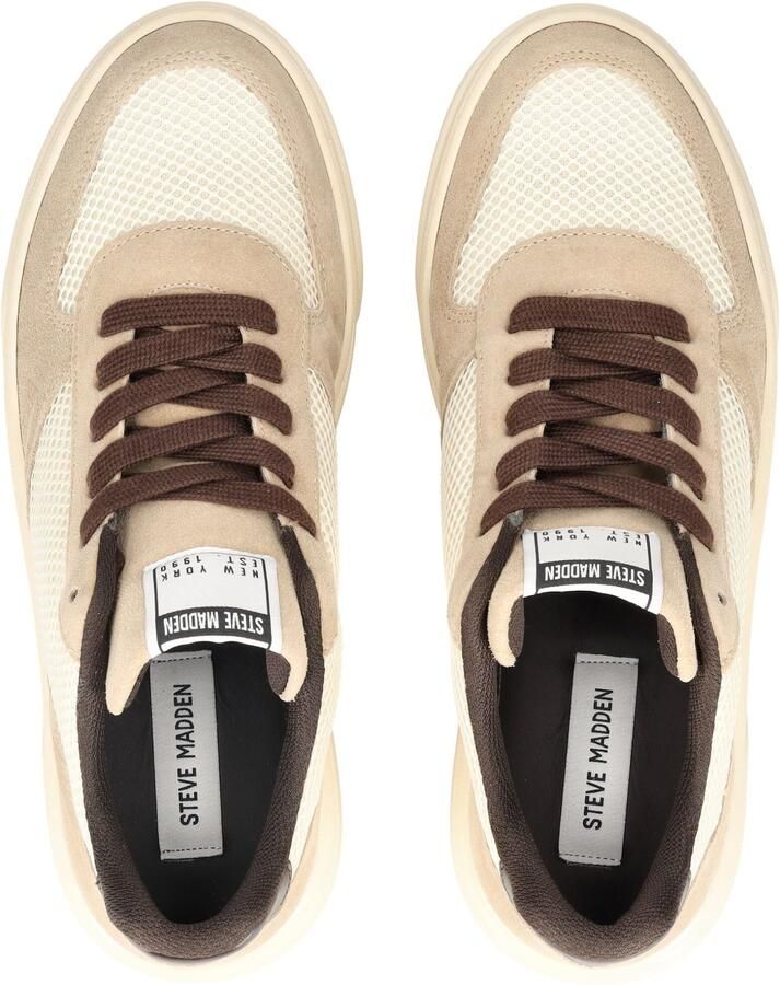 STEVE MADDEN Sneakers laag crème donkerbeige mokka - Foto 2