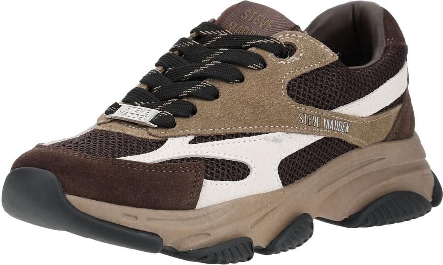 STEVE MADDEN Sneakers laag crème mokka donkerbruin - Foto 2