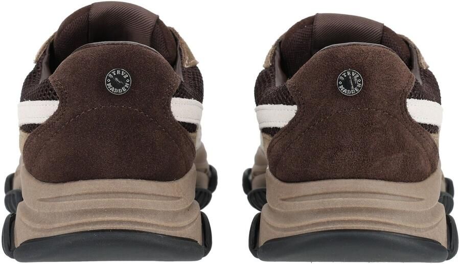 STEVE MADDEN Sneakers laag crème mokka donkerbruin - Foto 4