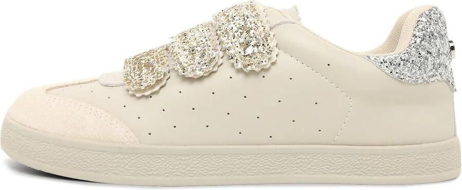 STEVE MADDEN Sneakers laag 'Daybreak' lichtbeige goud zilver - Foto 2