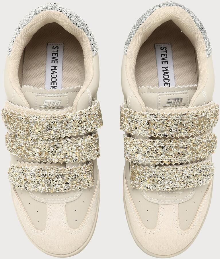 STEVE MADDEN Sneakers laag 'Daybreak' lichtbeige goud zilver - Foto 3