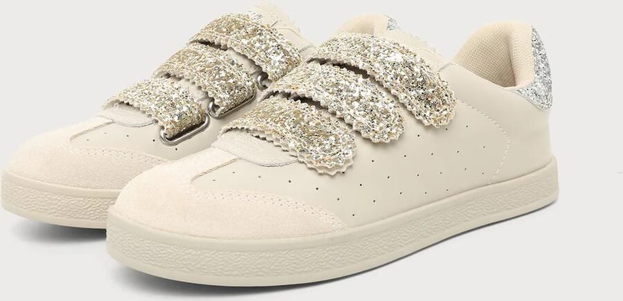 STEVE MADDEN Sneakers laag 'Daybreak' lichtbeige goud zilver - Foto 6