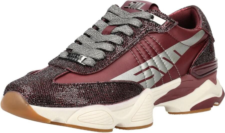 Steve Madden Dames Sneaker Setback-r Dark Cherry Lacq Bordeaux - Foto 5
