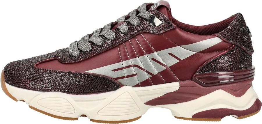 Steve Madden Dames Sneaker Setback-r Dark Cherry Lacq Bordeaux - Foto 8
