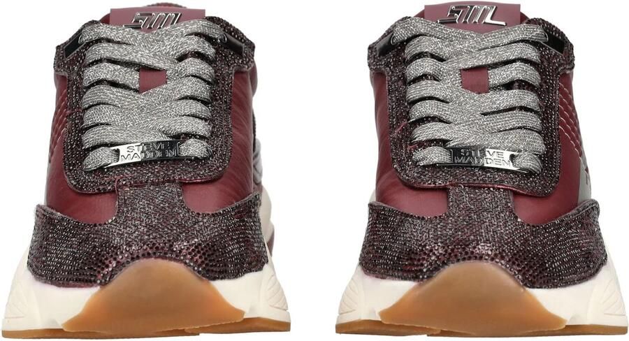 Steve Madden Dames Sneaker Setback-r Dark Cherry Lacq Bordeaux - Foto 2