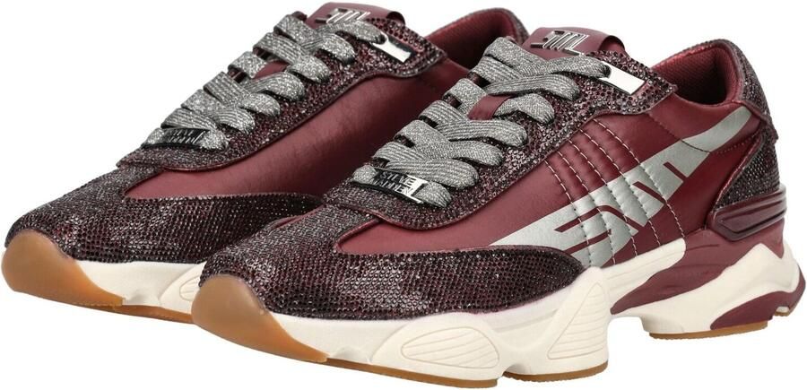 Steve Madden Dames Sneaker Setback-r Dark Cherry Lacq Bordeaux - Foto 6