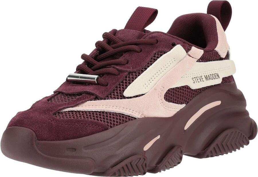 Steve Madden Possession-E chunky suède sneakers aubergine roze - Foto 16